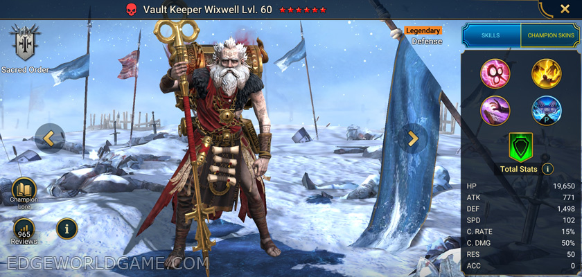 Raid Shadow Legends: Vault Keeper Wixwell
